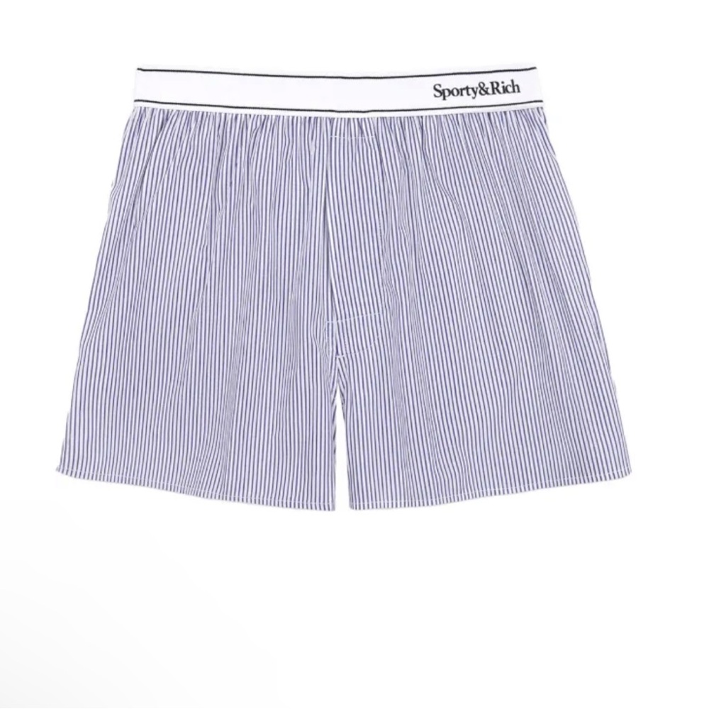 Sporty & Rich striped mid-rise shorts